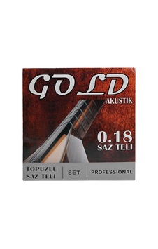 Gold 0.18 Kısa Sap Topuzlu Bağlama Teli Takımı Gold 0.18 Kısa Sap Topuzlu Bağlama Teli Takımı