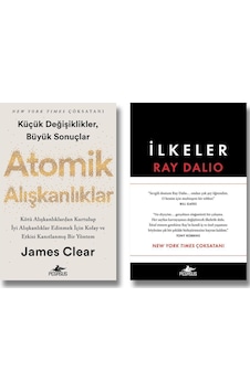 Pegasus Yayınları Atomik Alışkanlıklar - İlkeler: Hayat-İş 2 Kitap Set James Clear Ray Dalio