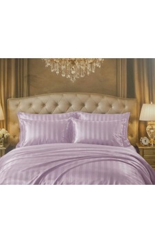 Deluxe Saten Nevresim Takımı Mor, Çift Kişilik Çok Renkli Deluxe Saten Nevresim Takımı Mor, Çift Kişilik Çok Renkli
