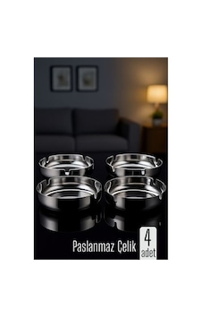 Zenvac Paslanmaz Yuvarlak Küllük - Metal Kül Tablası - Masaüstü Küllük 4 Lü 722217 Zenvac29 Zenvac Paslanmaz Yuvarlak Küllük - Metal Kül Tablası - Masaüstü Küllük 4 Lü 722217 Zenvac29