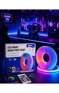 Buğz Rgb Neon Led Şerit Işık Kumandalı Usb Girişli Su Geçirmez Şerit Led Buğz Rgb Neon Led Şerit Işık Kumandalı Usb Girişli Su Geçirmez Şerit Led