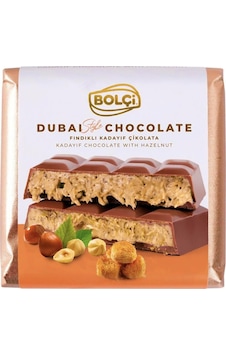 Bolçi Fındıklı Kadayıf Dolgulu Sütlü Çikolata - Dubai Çikolatası 100g Bolçi Fındıklı Kadayıf Dolgulu Sütlü Çikolata - Dubai Çikolatası 100g