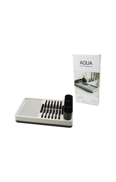 Aqua Om-0848 Tezgah Üstü Bulaşıklık - Sade Gri Tabaklık Ve Kaşıklık 26x42x12 Cm- 6'li Paket Diğer Aqua Om-0848 Tezgah Üstü Bulaşıklık - Sade Gri Tabaklık Ve Kaşıklık 26x42x12 Cm- 6'li Paket Diğer