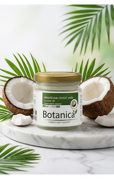Botanica %100 Saf Hindistan Cevizi Yağı Soğuk Sıkım Saç Maskesi Cilt Nemlendirici Doğal Bitkisel 100 Ml 100 ML