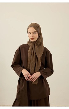 Deserto Fashion Bambu Şal Düz Renk-3547 Kahve Deserto Fashion Bambu Şal Düz Renk-3547 Kahve