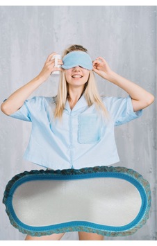 Pazarız Uyku Göz Bandı Maskesi Işık Önleyici Gözlük Maske Bant Eye Mask Mavi Beyaz Pazarız Uyku Göz Bandı Maskesi Işık Önleyici Gözlük Maske Bant Eye Mask Mavi Beyaz