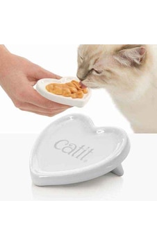 Catit Creamy Sıvı Ödül Dondurma Kabı Seramik Kalp Catit Creamy Sıvı Ödül Dondurma Kabı Seramik Kalp