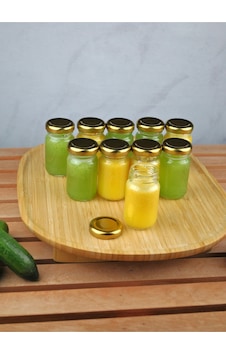 10 Adet Şeffaf Cam Shot Detoks Şişesi 67 Ml Sızdırmaz Gold Metal Kapaklı Mini Kavanoz 67 Ml 10 Adet Şeffaf Cam Shot Detoks Şişesi 67 Ml Sızdırmaz Gold Metal Kapaklı Mini Kavanoz 67 Ml