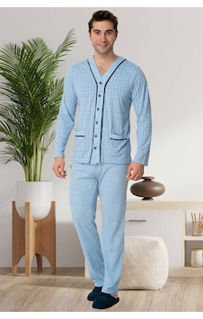 Mecit Pijama Mecit 22767 Mavi Önden Düğmeli Büyük Beden Erkek Pijama Takımı Mavi Mecit Pijama Mecit 22767 Mavi Önden Düğmeli Büyük Beden Erkek Pijama Takımı Mavi