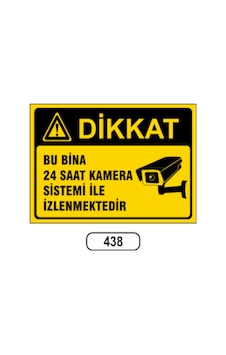 Bu Bina 24 Saat Kamera Sistemi Ile Izlemektedir Uyarı Levhası Bu Bina 24 Saat Kamera Sistemi Ile Izlemektedir Uyarı Levhası
