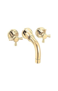 Eca Quadrille Aplike Lavabo Bataryası Altın 4932 Eca Quadrille Aplike Lavabo Bataryası Altın 4932