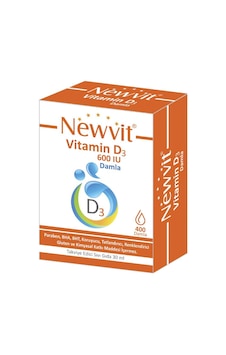 Newvit Vit D3 600 Iu Damla 30 Ml 8682125462134 Newvit Vit D3 600 Iu Damla 30 Ml 8682125462134