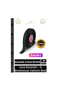 Premium Isıya Dayanıklı Aşınma Direnci Kalıntı Bırakmayan Alev Geciktirici 10mt Yalıtım Bant 5 Adet Premium Isıya Dayanıklı Aşınma Direnci Kalıntı Bırakmayan Alev Geciktirici 10mt Yalıtım Bant 5 Adet