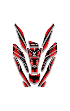 Honda Pcx Uyumlu Tank Pad Full Set 2021-2024 12 Honda Pcx Uyumlu Tank Pad Full Set 2021-2024 12