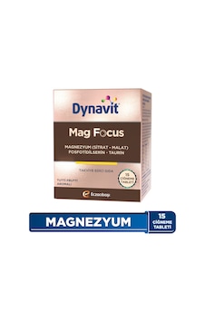 Dynavit Mag Focus 15 Çiğneme Tab - Magnezyum Malat & Sitrat, Fosfotidilserin, B6 & B12 Vitamini - Odaklanma Dynavit Mag Focus 15 Çiğneme Tab - Magnezyum Malat & Sitrat, Fosfotidilserin, B6 & B12 Vitamini - Odaklanma