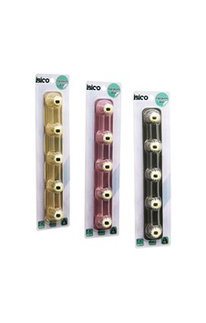 İbico İ17-012 5 Kollu Gold & Noktalı Top Yapışkanlı Plastik Askı Mika Kristal Şeffaf Renkli Taban 5kg Taşıma Kapasitesi- 12'li Paket İbico İ17-012 5 Kollu Gold & Noktalı Top Yapışkanlı Plastik Askı Mika Kristal Şeffaf Renkli Taban 5kg Taşıma Kapasitesi- 12'li Paket