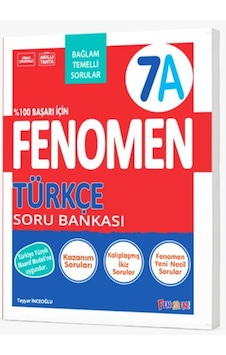 Fenomen Okul Yayınları 7. Sınıf Türkçe A Fenomen Soru Bankası Fenomen Okul Yayınları 7. Sınıf Türkçe A Fenomen Soru Bankası