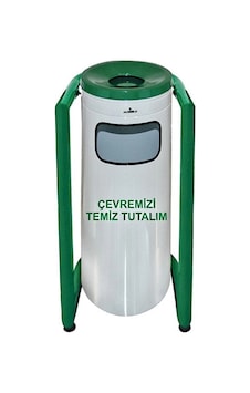 Arı Metal-fatih Plastik A1714 U Tipi Boyalı Bahçe Çöp Kovası Çok Renkli