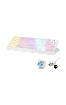 Mekanik Klavye 104 Tuş Blue Switch Rgb - Beyaz G500xw Diğer Mekanik Klavye 104 Tuş Blue Switch Rgb - Beyaz G500xw Diğer
