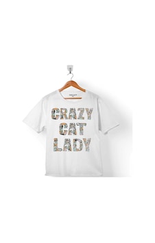 Crazy Cat Lady Çılgın Kedi Çocuk Tişört 001 Crazy Cat Lady Çılgın Kedi Çocuk Tişört 001