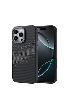 Zore Apple Uyumlu iPhone 16 Pro Max Magsafe Şarj Özellikli Karbon Fiber Tasarımlı Vave Gri Zore Apple Uyumlu iPhone 16 Pro Max Magsafe Şarj Özellikli Karbon Fiber Tasarımlı Vave Gri