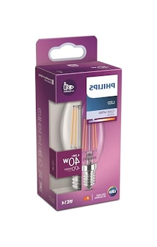 Philips Led Classic 40w B35 E14 Mum Tipi Beyaz Işık Dim Edilmez Filament Led Ampul Enerji Sınıfı F 10c