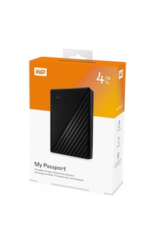 Wd Wdbpkj0040bbk-wesn, Mypassport 4tb 2,5" Usb3.2, Taşınabilir, Harici Hdd, Siyah, Türkiye Distribü Wd Wdbpkj0040bbk-wesn, Mypassport 4tb 2,5" Usb3.2, Taşınabilir, Harici Hdd, Siyah, Türkiye Distribü
