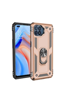 Oppo Reno 4 Lite Kılıf Tank Zırh Yüzüklü Mıknatıslı Standlı Kapak Vega Oppo Reno 4 Lite Kılıf Tank Zırh Yüzüklü Mıknatıslı Standlı Kapak Vega