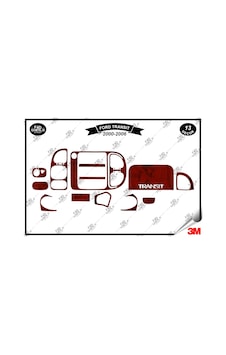 Ford Transit 2000-2006 Torpido Konsol Trim Göğüs Maun Kaplama Set 13 Parça Maun Ford Transit 2000-2006 Torpido Konsol Trim Göğüs Maun Kaplama Set 13 Parça Maun