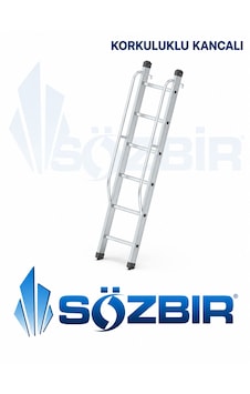 Sözbir 2 Mt Korkuluk Kancalı Alumınyum Merdiven 6 Basamak