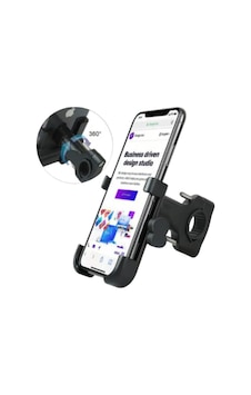 Gear5 Pf4 Alüminyum Telefon Tutucu Gidon Bağlantılı Siyah