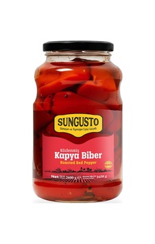 Sungusto Közlenmiş Kapya Biber Cam Kavanoz 2600 G Sungusto Közlenmiş Kapya Biber Cam Kavanoz 2600 G