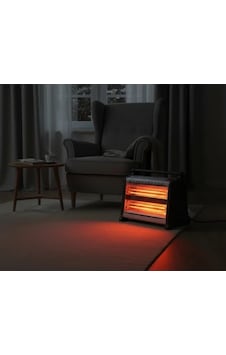 Vesus Şömine Tipi Elektrikli Isıtıcı 1800w Quattro 4x4 Quartz Isıtma