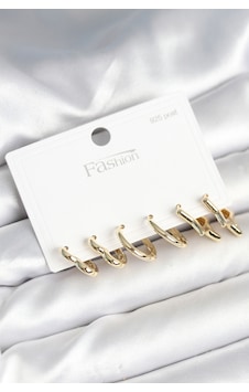 Zarif Kulaklar İçin Golden Pirinç Kalp Yıldız Halka 925 Silver Çivili Küpe Seti 14 MM-Gümüş Zarif Kulaklar İçin Golden Pirinç Kalp Yıldız Halka 925 Silver Çivili Küpe Seti 14 MM-Gümüş