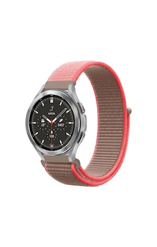 Watch 22mm Hasırlı Cırtcırtlı Kordon - Pembe Diğer
