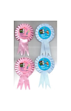 Kurdelalı Ben Okuyorum Rozeti Büyük Boy 2 Adet Mavi 2 Adet Pembe Çok Renkli Kurdelalı Ben Okuyorum Rozeti Büyük Boy 2 Adet Mavi 2 Adet Pembe Çok Renkli