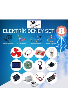 Kutulu, Elektrik Deney Seti - 8 Bilim Seti Kutulu, Elektrik Deney Seti - 8 Bilim Seti