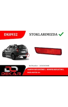 Dekar Dk0932 Tampon Reflektörü L Dacia Duster 10 265654344r -