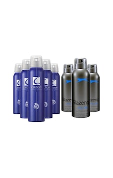 Slazenger Activesport Erkek Sprey Deodorant 3 x 150 ML + Caldion Classic Erkek Sprey Deodorant 5 x 150 ML Slazenger Activesport Erkek Sprey Deodorant 3 x 150 ML + Caldion Classic Erkek Sprey Deodorant 5 x 150 ML