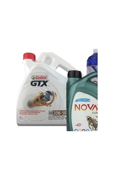 Castrol GTX 20W-50 Sentetik Motor Yağı 4 L + Antifriz 3 L + Cam Suyu 1 L Castrol GTX 20W-50 Sentetik Motor Yağı 4 L + Antifriz 3 L + Cam Suyu 1 L