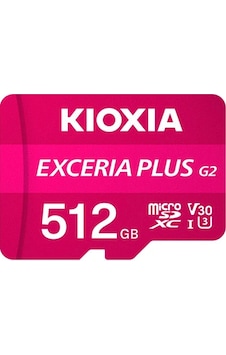 Kioxia Exceria Plus G2 LMPL2M512GG2 Class 10 UHS-I U3 A1 V30 512 GB Micro SD Kart