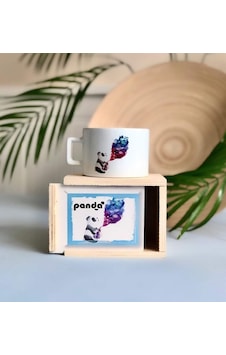 Lexroo Büyücü Panda Tasarımlı Kutulu Kupa Çok Renkli Lexroo Büyücü Panda Tasarımlı Kutulu Kupa Çok Renkli