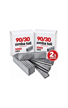 2'li Paket - Ithal 9030 90 Serisi Havalı Zımba Teli 30 Mm 10.000 Adet 2'li Paket - Ithal 9030 90 Serisi Havalı Zımba Teli 30 Mm 10.000 Adet