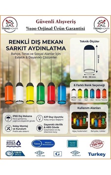 Trendhomm Ağaç Feneri - Dekoratif Bahçe Feneri - Su Geçirmez - 6 Renk Trendhomm Ağaç Feneri - Dekoratif Bahçe Feneri - Su Geçirmez - 6 Renk