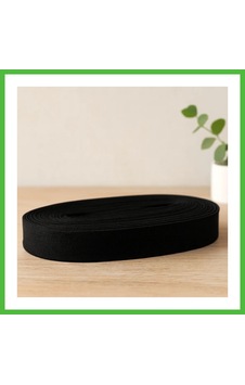 Vaveni Paça Lastik Yassı Geniş 2 Cm Siyah 10 M Arz Vaveni Paça Lastik Yassı Geniş 2 Cm Siyah 10 M Arz