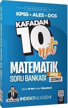 Kpss Matematik Kafadan 10 Net Soru Bankası Çözümlü İndeks Akademi