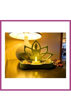 Gees Global 3d Baskı Lotus Buda Mumluk - Dekoratif Tealight Mumluk-yeşil Gbzs Gees Global 3d Baskı Lotus Buda Mumluk - Dekoratif Tealight Mumluk-yeşil Gbzs