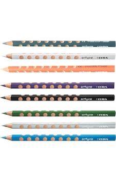 Lyra Groove Jumbo Kuru Boya Kalemi - 8 Renk Çok Renkli Lyra Groove Jumbo Kuru Boya Kalemi - 8 Renk Çok Renkli