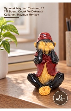 10 Adet Polyester Maymun Seti Oyuncak Maymun Tasarımı, 12 Cm Boyut, Çocuk Ve Dekoratif Kullanım, Maymun Monkey 10 Adet Polyester Maymun Seti Oyuncak Maymun Tasarımı, 12 Cm Boyut, Çocuk Ve Dekoratif Kullanım, Maymun Monkey