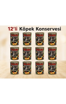 Klicker 12'li Kuzulu Sebzeli Köpek Konservesi 400 Gr Klicker 12'li Kuzulu Sebzeli Köpek Konservesi 400 Gr